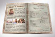 Cow Girl Funeral Program Word, a Brochure Template by Four C Graphic (Thumbnail 2 of 10)