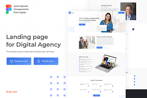 Landig Page UI Design Digital Agency