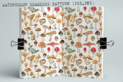 WATERCOLOR MUSHROOMS SET. vol1., an Animal Illustration by Krapio (Thumbnail 4 of 4)