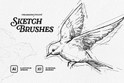 12-in-1 Illustrator Brushes Bundle, a Brush Add-On by pixelbuddha.net (Thumbnail 13 of 14)