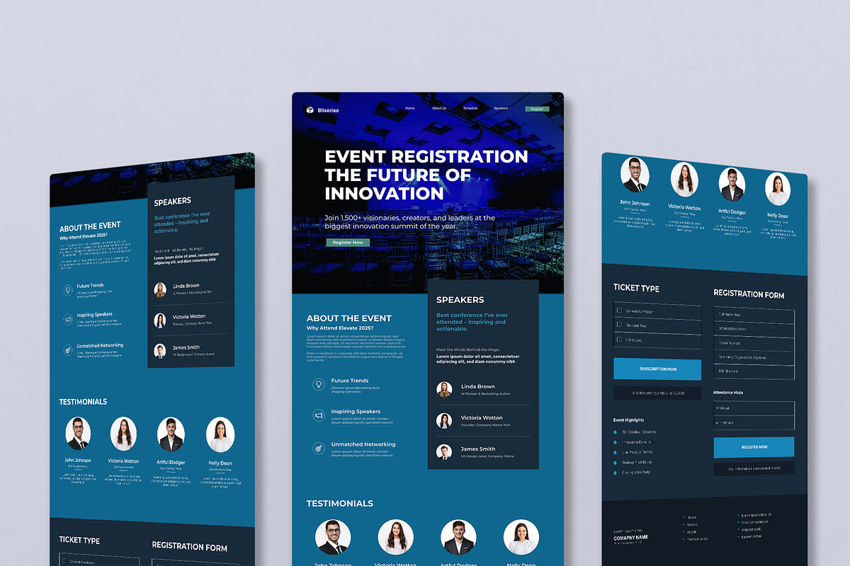 Event Registration Landing Page, a Landing Page Template by MightyDesign (Photo 1 of 9)