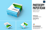 Photocopy Paper Ream Mockup, a Packaging Mockup by Illusiongraphic (Thumbnail 1 of 20)