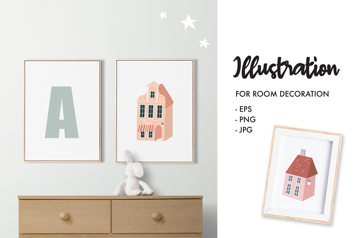 Little Town collection, a Transportation Illustration by OlgaBoncheva (Photo 8 of 10)