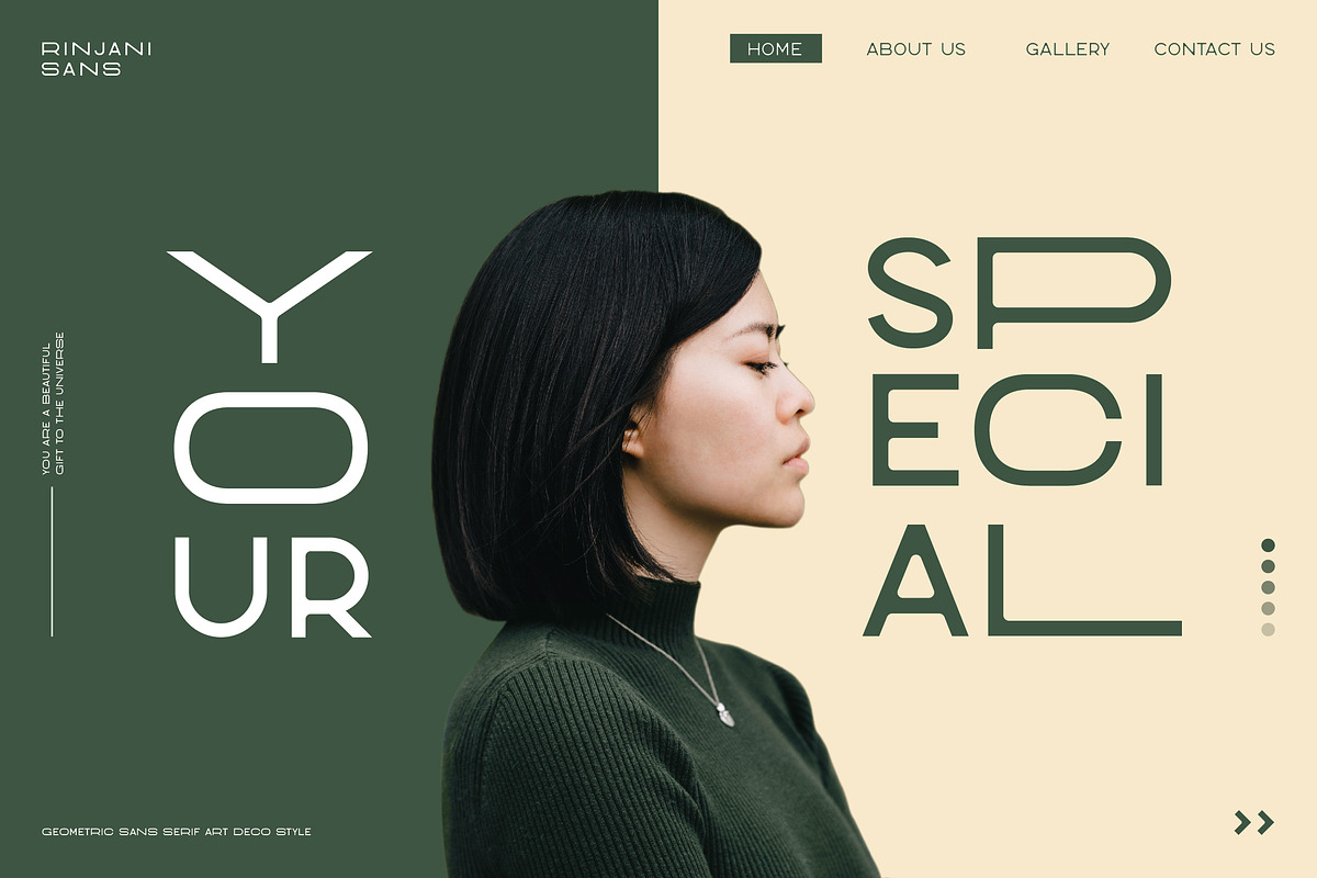 Rinjani Sans - Wide Stretch Typeface, a Sans Serif Font by CCS Type (Photo 5 of 24)