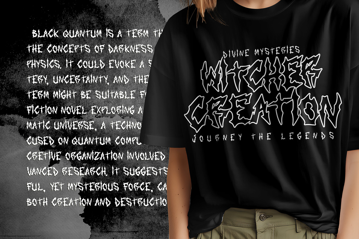 Blackened Rumbling Black Metal Rough, a Blackletter Font by dansdesign (Photo 7 of 12)