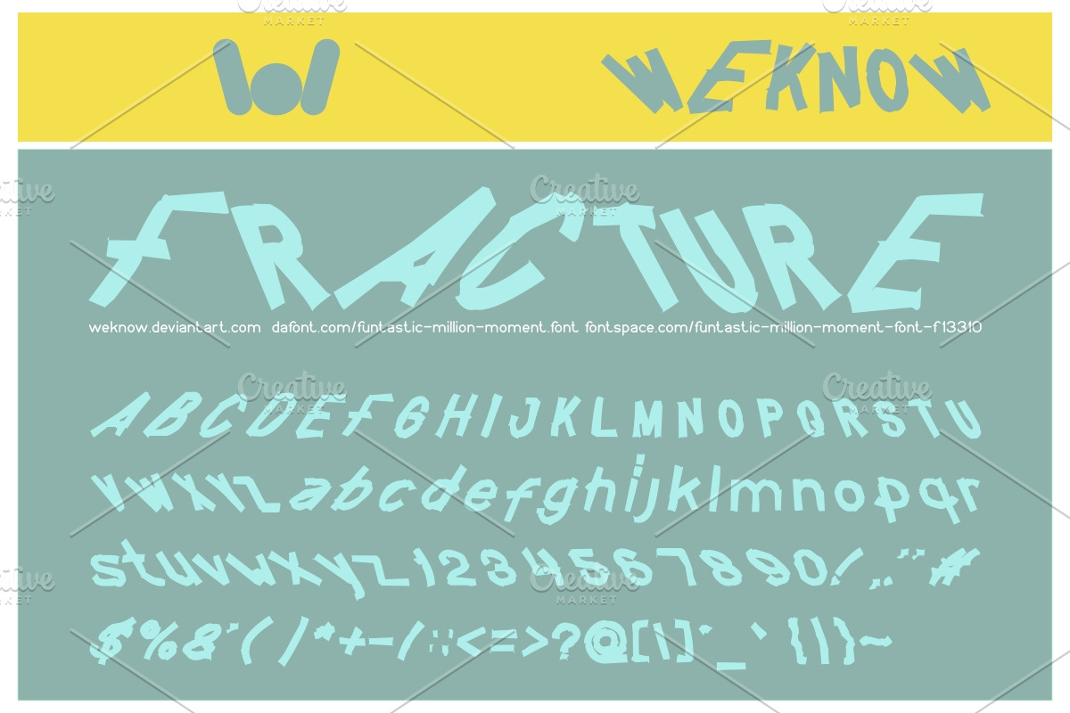 funtastic million moment font preview 5