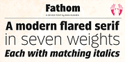 Fathom, a Sans Serif Font by Device (Thumbnail 3 of 11)