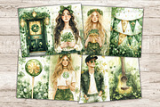 Lucky Junk Journal Pages, a Person Illustration by GlamArtZhanna (Thumbnail 5 of 10)