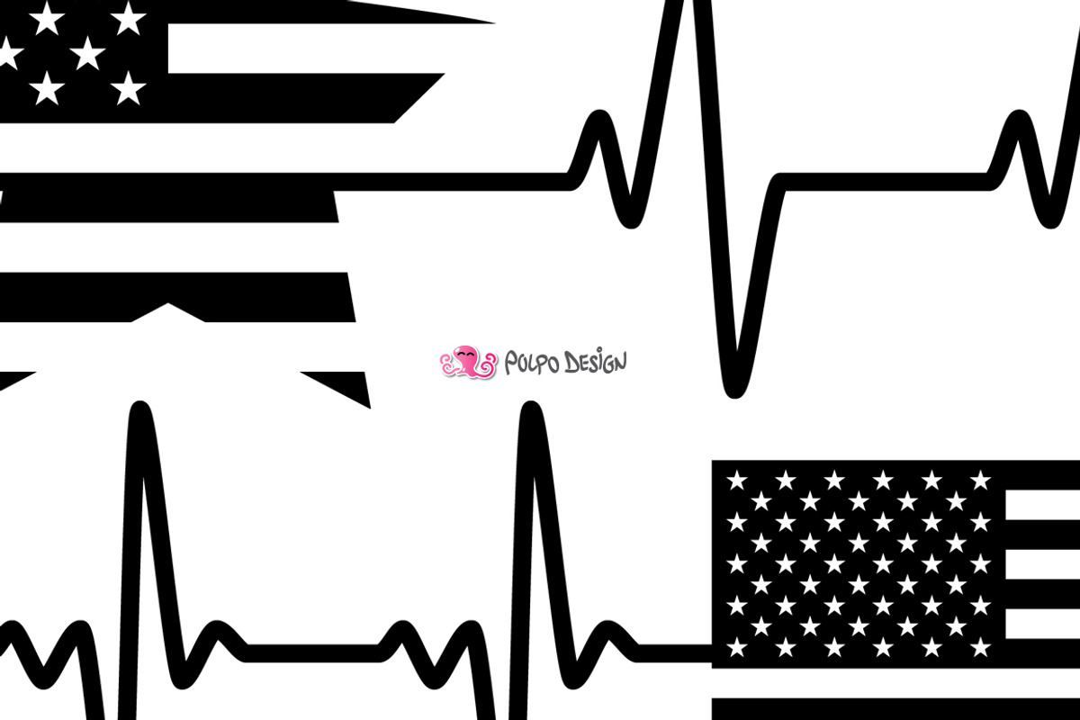 USA Heartbeats SVG, an Object Graphic by PolpoDesign (Photo 6 of 7)