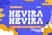 Hevira || Modern Playful Handwritten, a Handwritten Font by Idea Studio (Thumbnail 1 of 10)
