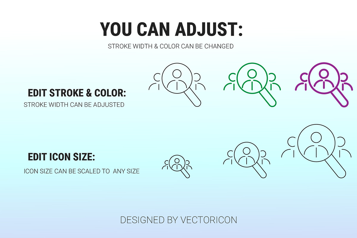 recruitment and job outline icon set, an Outline Icon by Icons (Photo 3 of 3)