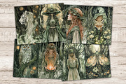 Forest Witch Junk Journal Kit, a Person Illustration by GlamArtZhanna (Thumbnail 5 of 10)