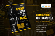 Change Your Life Today Flyer, a Flyer Template by AQR Studio (Thumbnail 1 of 2)