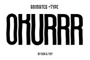 Animated Wavy Strong Sans Serif Font, a Sans Serif Font by ana & yvy (Thumbnail 1 of 12)