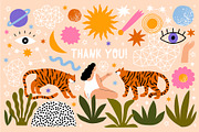 Moon Tiger Playful Graphics Bundle, an Illustration by Katerina Osa (Thumbnail 13 of 13)