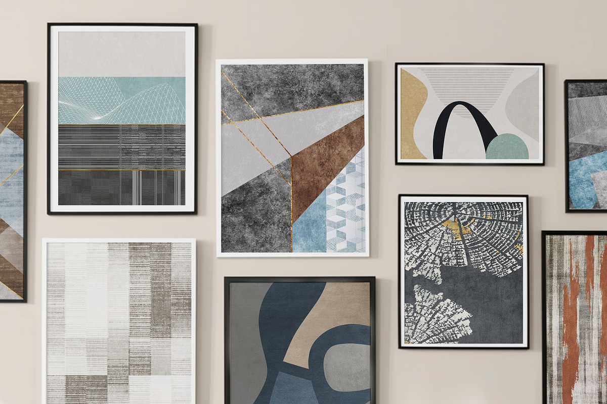 Simple Abstract Painting Art Poster, a Wallpaper Graphic by Muzi pear studio (Photo 4 of 9)