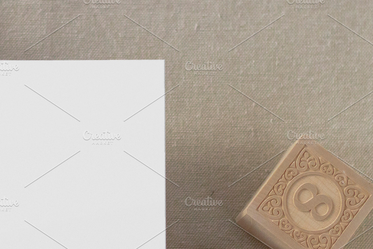 Nursery Themed Greeting Card Mockup, a Household Mockup by OakstoneCreative (Photo 6 of 8)
