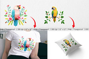 Macaw Embroidery Clipart, a Graphic by Artnoy (Thumbnail 3 of 5)