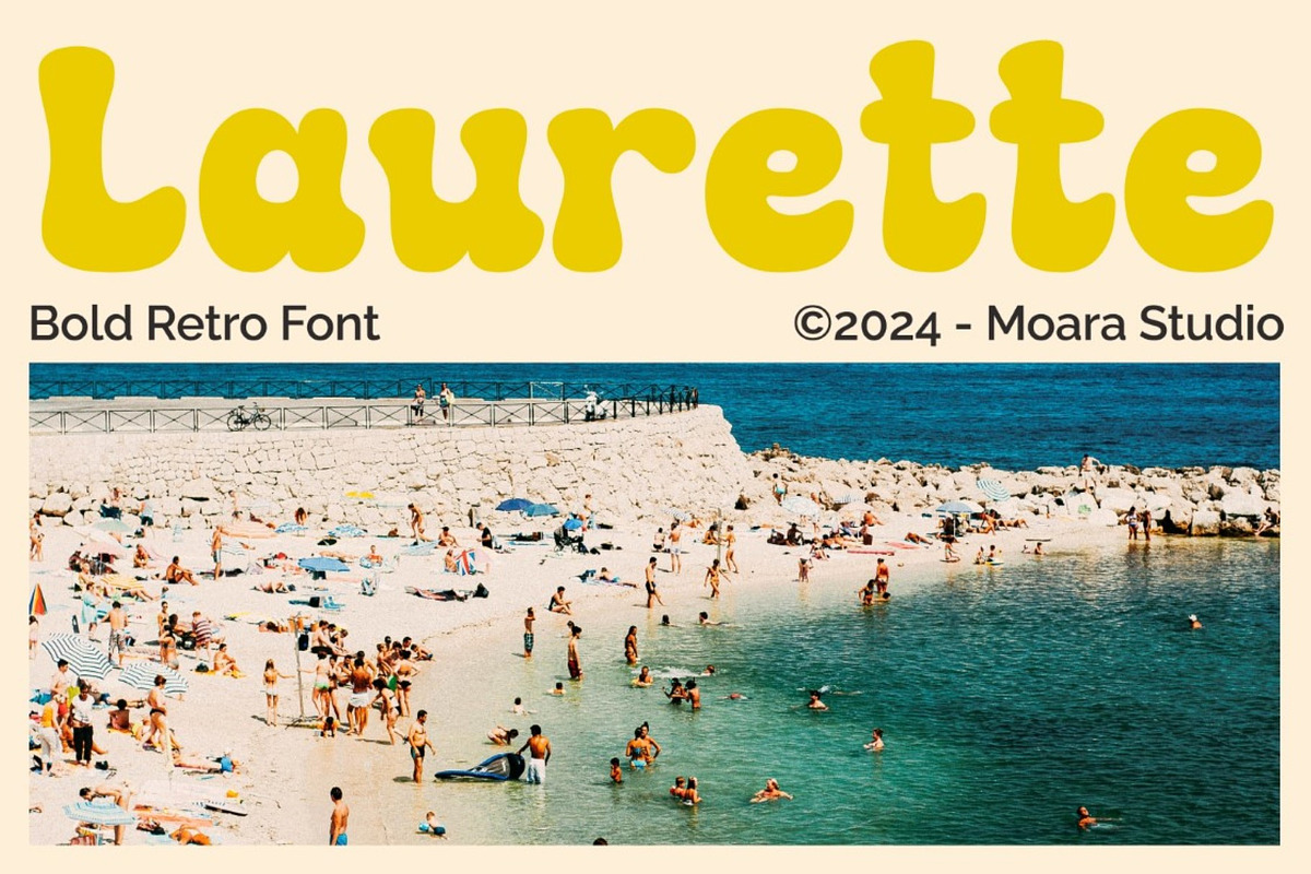 Laurette - Retro Display Font, a Font by Studio Moara (Photo 2 of 10)