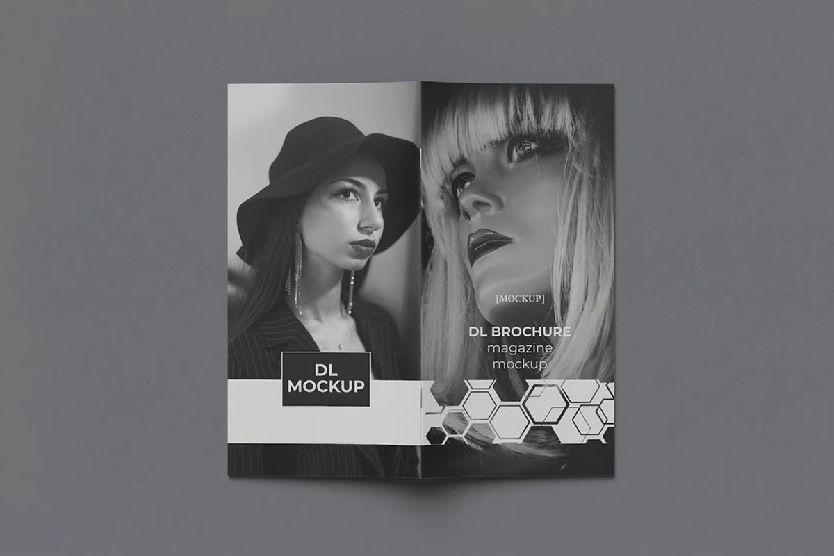 DL Brochure / Magazine Mockup, an Advertising Mockup by Se٧enStudio (Photo 1 of 3)