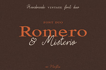 Romero & Misterio - Vintage Font Duo