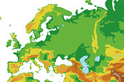 2x Physical World Maps, an Education Illustration by asantosg (Thumbnail 10 of 14)