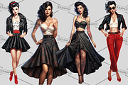 Rockabilly Women Bundle of 33, a Graphic by Jay Major Designs (Thumbnail 4 of 11)