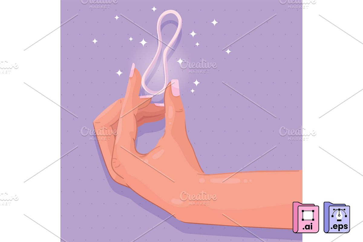 Contraception Method: Hormonal Ring, a Healthcare Illustration by MISS CHATZ (Photo 2 of 3)