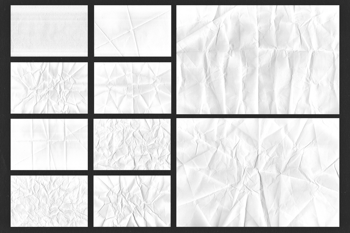 White Crumpled Paper Texture, a Texture Graphic by Ary_ngeblur (Photo 3 of 5)