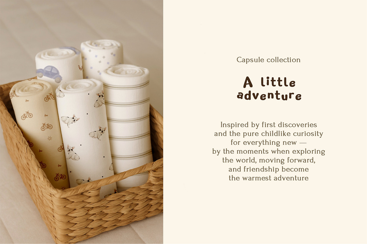 Minimal Baby Patterns Set + PNG, a Pattern Graphic by Eva Gentle (Photo 3 of 7)