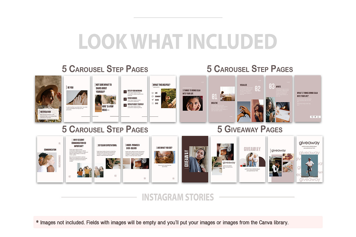 Neutral Social Media Pack Canva