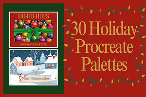 Holiday Procreate Palettes Bundle