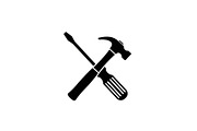 Crossed Hammer Screwdriver Icon, an Icon by musafir_fashion (Thumbnail 7 of 10)
