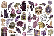Dark Witch PNG Clipart, a Decorative Illustration by Lenninator Digital (Thumbnail 3 of 10)