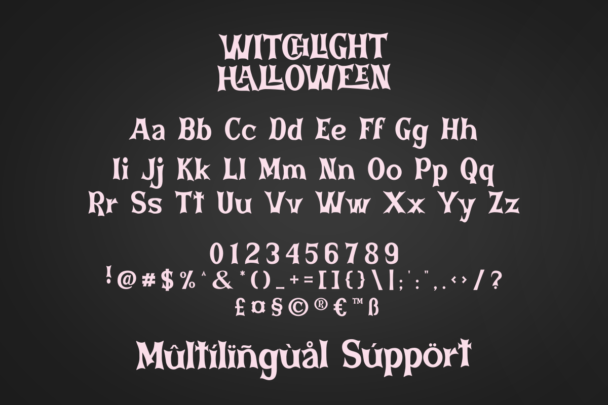 Witchlight Halloween - Display Font, a Handwritten Font by SaktiAvellin (Photo 7 of 8)