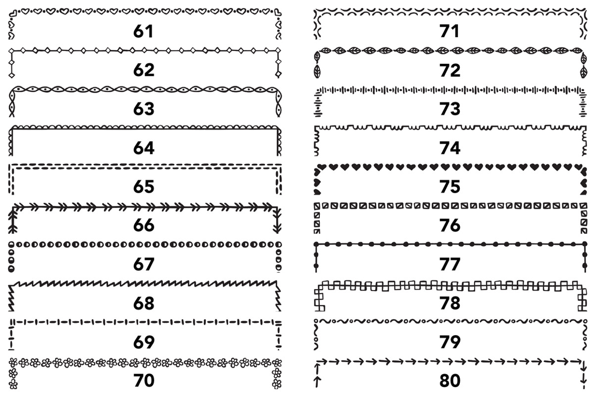 Set 119 - 100 Hand Drawn Frames, a Graphic by Little Bird (Photo 7 of 8)
