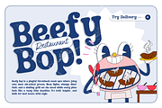 Bolder Hinger - Food Retro Font, a Slab Serif Font by Pandeka Studio (Thumbnail 3 of 9)