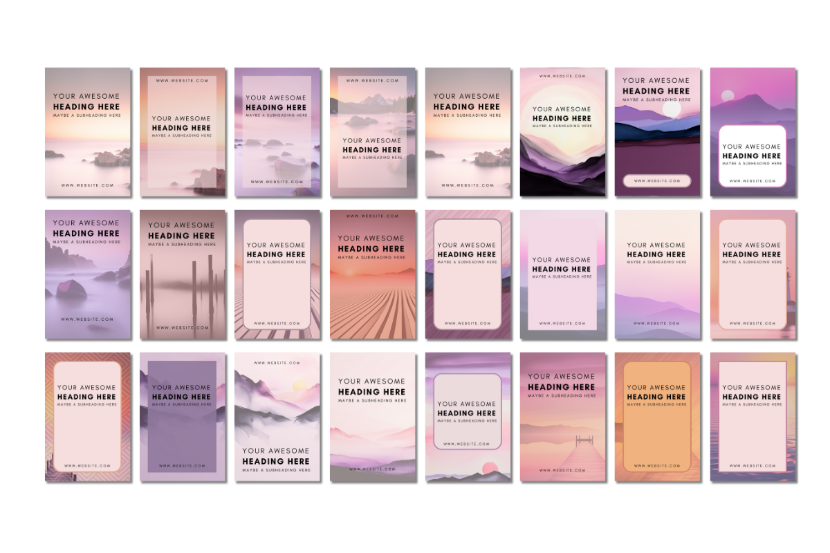 Pastel Pinterest Pin Canva Templates, a Social Media Template by MEDIA MINIMALIST (Photo 2 of 5)