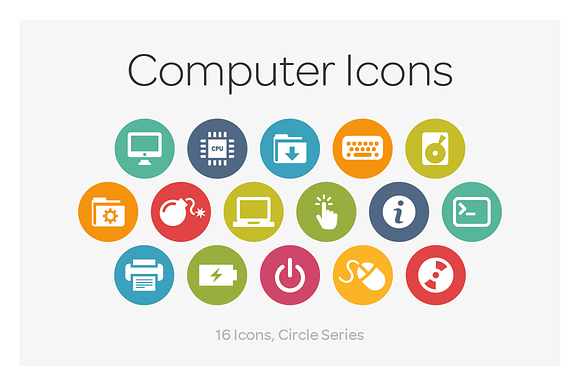 Circle Icons Computer