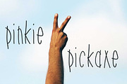 Pinkie Pickaxe, a Sans Serif Font by Treich Design (Thumbnail 2 of 4)