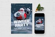 Winter Party Flyer Template, a Flyer Template by BrandPacks (Thumbnail 2 of 5)