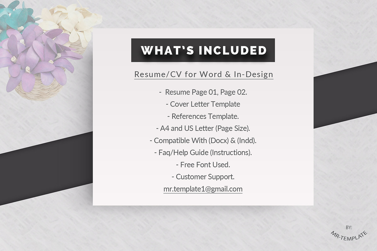 Resume/CV 4 Pages Word, a Resume Template by Mr-Template (Photo 5 of 5)