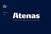 Atenas, a Font by Los Andes Type (Thumbnail 1 of 14)