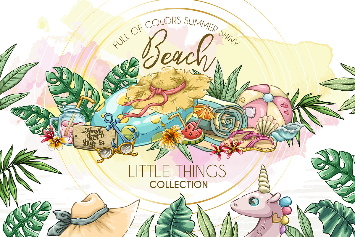 Beach Little Things, a Seasonal Illustration by Dreaming_Lucy (Photo 1 of 8)