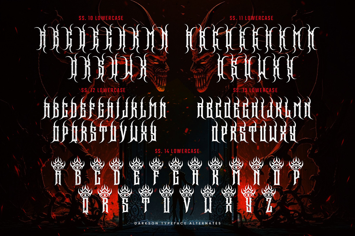 Darkson Typeface, a Blackletter Font by alit design (Photo 17 of 20)