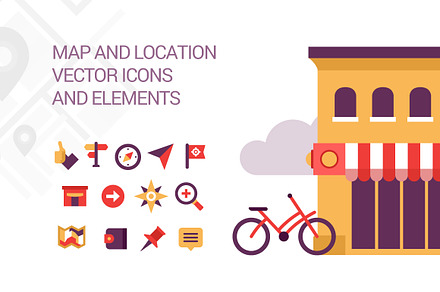Map and Location Elements and Icons