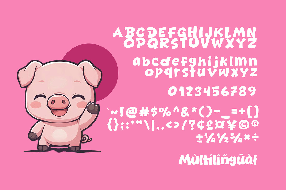 Porky Bold - Cozy & Display Font, a Sans Serif Font by khurasan (Photo 6 of 6)