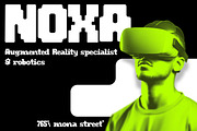 Joypixel - Pixelated Display Font, a Sans Serif Font by Brand Earth (Thumbnail 5 of 6)