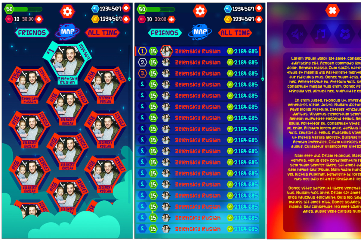 Game UI set, a Graphic by Ruslan Zelensky (Photo 4 of 9)