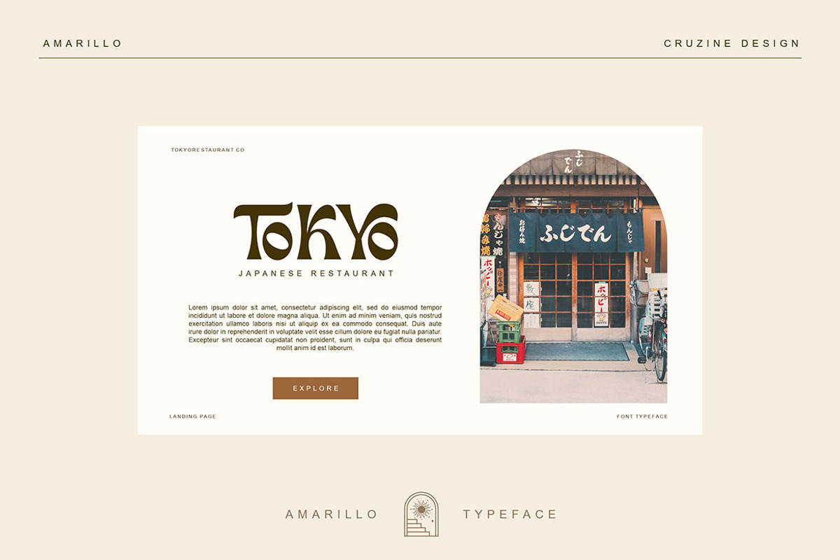 Amarillo - Modern Sans Font, a Sans Serif Font by Cruzine (Photo 4 of 7)